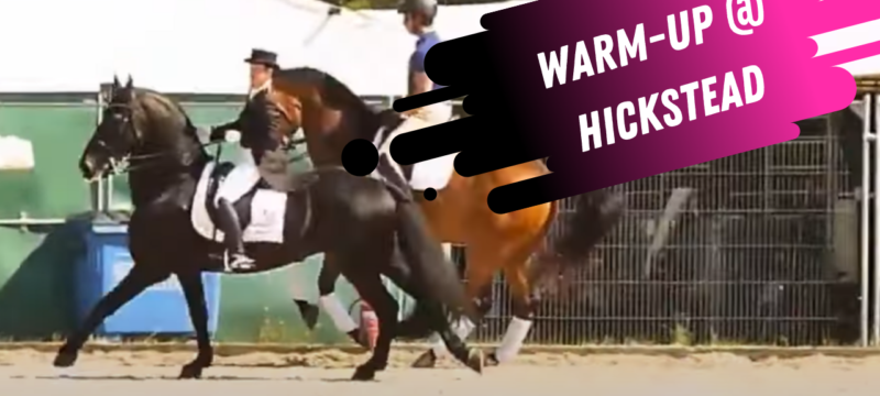 dressage warm-up hickstead